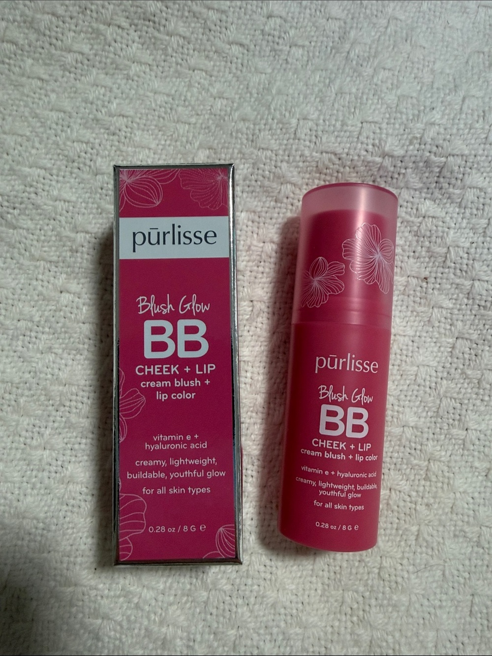 purlisse BB Cheek + Lip Cream Blush in Deep Pink